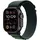 Apple Watch Ultra 2 GPS + Cellular 49 mm Titangehäuse schwarz, Alpine Loop Armband dunkelgrün M