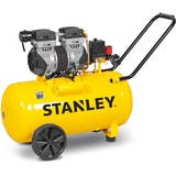 Stanley DST 150/8/50 SXCMS1350HE - Elektrischer Kompressor mit Wagen - 50 Liter oilless - leise