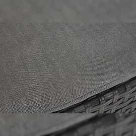 Dmora Lounge-Set für den Außenbereich Dfre, Garten-Set mit Kissen, Lounge-Set für den Innenbereich in Rattan-Optik, 100 % Made in Italy, Anthrazit - Schwarz