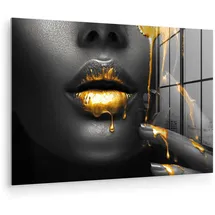 onlywow Acrylglasbild, gold schwarz | Gr.: 90 x 60 cm