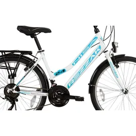 Rezzak 24 Zoll RH 42 cm weiß/türkis