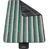 Picknickdecke Outdoor-Campingdecke, 140 cm x 180 cm Tundra, normani, Wasserdichte Unterseite - Fleece Oberseite Sommerdecke Outdoordecke grün