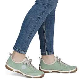 Rieker 55950 Damen Slipper Grün 43