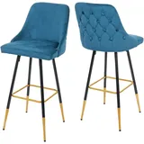 MCW Barhocker Petrol 2er-Set