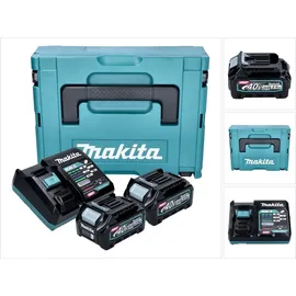 Makita Power Source Kit 40 V XGT Li-Ion 2 x 2,5 Ah + DC40RA Ladegerät + Makpac 191J81-6