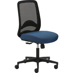 Bürostuhl MAYER SITZMÖBEL "myTRITON", blau (blau, schwarz), B:62cm H:98cm, Stühle