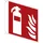 Neutralware Hinweisschild Feuerlöscher Fahne ISO 7010/F001 200 x 200 mm Rot