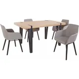 Home Affaire Essgruppe »Sanchez und Bradford«, (Set, 5 tlg.), mit Tisch, Breite 150 cm