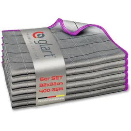 Glart 44C6P grau 6 St. 32x32 cm