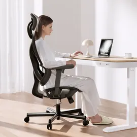 Wiltec Ergonomischer Bürostuhl Schwarz