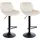 CLP Barhocker Kasson 2er Set höhenverstellbar drehbar  Creme