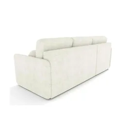 Selsey Eckcouch mit Schlaffunktion 2-Sitzer Creme