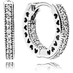 Pandora 296317CZ Ohrringe Unendliche Herzen