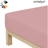 schlafgut Spannbettlaken Jersey 180 x 200 - 200 x 200 cm lila