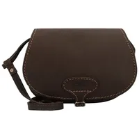 Mika Bonny Umhängetasche Leder 23 cm braun