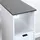 KESPER Nischenregal weiß Spanplatte B/H/L: ca. 25x86x60 cm weiß/grau (24850-13)