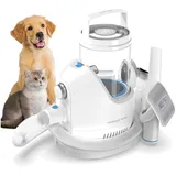 Hundeschermaschine mit Staubsauger 5 in 1 Tierpflege Set leise Profi
