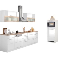 Held Küchenzeile Wien 350 cm E-Geräte ohne Induktion weiß hochglanz