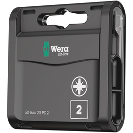Wera 855/1 Bit-Box Pozidriv Bit PZ2x25mm, 20er-Pack (05057760001)