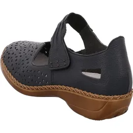 Rieker Damen 41399 Geschlossene Ballerinas, blau 40