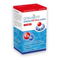 ANKUBERO CalciumD Uno osteo, 90 Calcium Film-Tabletten, Calcium hochdosiert 500mg plus Vitamin D3, Calziumtabletten mit Vitamin D, zuckerfrei, lactosefrei und glutenfrei