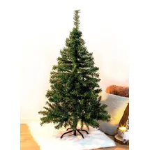 Spetebo Künstlicher Weihnachtsbaum - 150 cm / grün - Kunst Tannenbaum Christbaum inklusive Baumständer