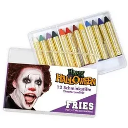 FRIES 30097 12 Schminkstifte Halloween, 22 g