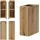 [en.casa] Waschbeckenunterschrank Skelbolu 80,4 x 59,5 x 40 cm Beige
