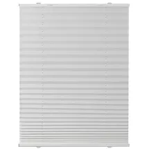 Lichtblick Plissee Haftfix 90 x 130 cm / Fenstergröße (Velux) weiß