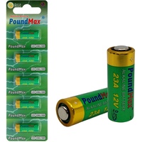 PoundMax Alkaline-Sicherheitsbatterien, 23AE/A23/LRV08/MN21, 12 V, 5 Stück