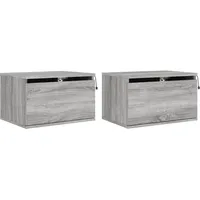 vidaXL Hängenachtschrank 50 x 36 x 216 cm Grau