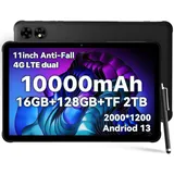 UMIDIGI 2024 Android 13 Tablet 11 Zoll,Active T1 Leichtes Rugged Tablet Wasserdicht,16GB+128GB(TF 1TB)2000*1200 GPS Tablet mit SIM Card Slot,Octe-Core Outdoor Tablet 10+ Zoll mit Stift/16MP*2/10000mAh