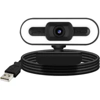 Avizar 1080P HD-Weitwinkel-Streaming-Webcam mit Mikrofon - Schwarz