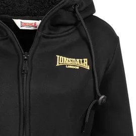 Lonsdale Zennor Reißverschlusspullover - Black / Gold - 2XL