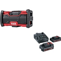 Flex Akku Baustellenradio RD 10.8/18.0/230 (18 V, inkl. 2x Akkus 2,5 Ah, DAB+, FM, Bluetooth, AUX, USB Anschluss) 521833