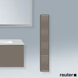 Duravit L-Cube Regalelement vertikal, Flannel Grey Seidenmatt