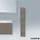 Duravit L-Cube Regalelement vertikal, Flannel Grey Seidenmatt