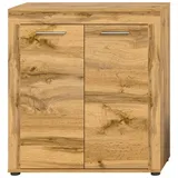 Möbel Boss Highboard Jam 80 x 88 x 35 cm Wotan Eiche / Braun