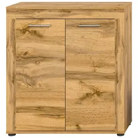 Möbel Boss Highboard Jam 80 x 88 x 35 cm Wotan Eiche / Braun