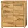 Möbel Boss Highboard Jam 80 x 88 x 35 cm Wotan Eiche / Braun