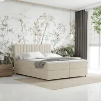 Panda möbel Boxspringbett 160x200 Everest mit Topper, mit Bettkästen,
