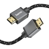 Hama Premium HDMI Kabel 2 Meter Ultra High Speed (Exzellentes Monitorkabel 4K / 8K, 48 Gbit/s, UHD Bildschirmkabel eARC, Ethernet, HDR, Aramidfaser Kabelmantel, HDMI 2.1 Kabel 120 Hz/60 Hz) 2m