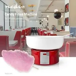 Nedis Zuckerwattemaschine - 500 W - Red / Weiss