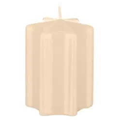 Kopschitz Kerzen Sternkerzen Champagner 6 x Ø 6 cm, 8 Stück
