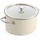 KitchenAid Steel Core Enamel Kochtopf mit Deckel (24cm/6l), deutsche Emaille, Induktionsgeeignet, backofenfest, spülmaschinenfest, Crème