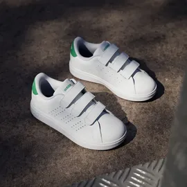 adidas Advantage Base 2.0 Kids Cloud White / Cloud White / Green 31
