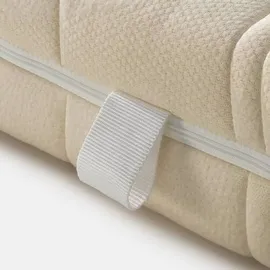 Linea Natura Latexmatratze Waldgrün, Weiß, Textil, H3, 160x200 cm, Made in Austria, Oeko-Tex® Standard 100, Bezug abnehmbar/waschbar, optimale Belüftung, für verstellbare Lattenroste geeignet, Tragegriffe, atmungsaktiv, Wendematratze, Schlafzimmer,