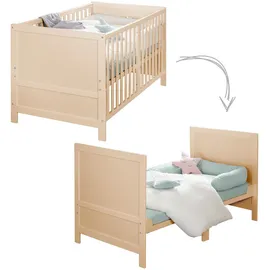 roba Babybett EASY SLEEP 70 x 140 cm inkl. Matratze safe asleep® - Mitwachsendes Gitterbett