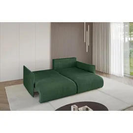altdecor Ecksofa Cord 2-Sitzer Grün