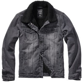 Brandit Textil Sherpa Denim Jacket black/black XXL